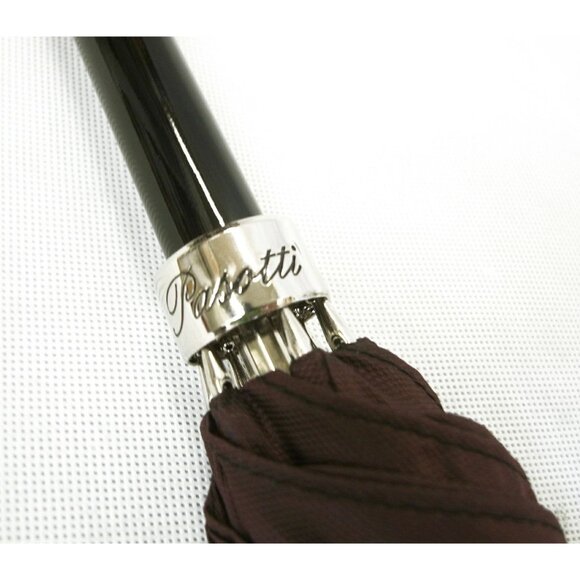 NEW Pasotti Men's Silvery Skull Umbrella Black Made in Italy - Picture 3 of 12